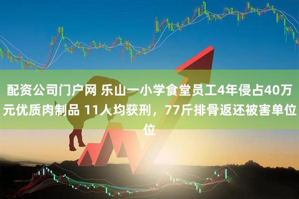 配资公司门户网 乐山一小学食堂员工4年侵占40万元优质肉制品 11人均获刑，77斤排骨返还被害单位