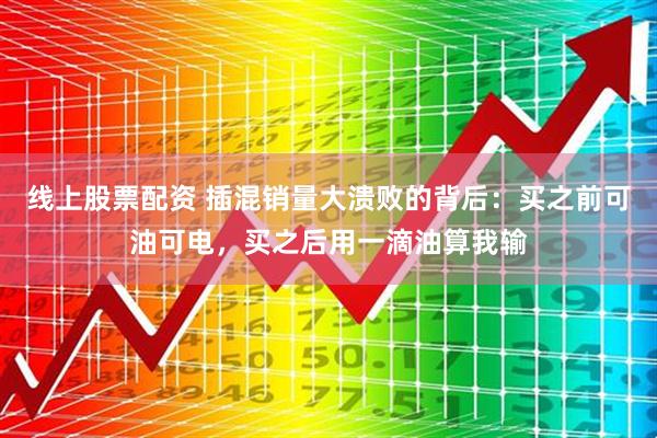 线上股票配资 插混销量大溃败的背后：买之前可油可电，买之后用一滴油算我输